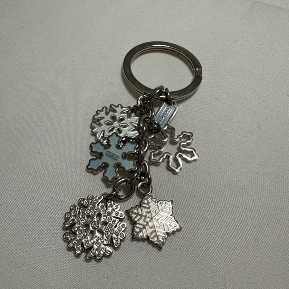 Coach Silver Snowflake Keychain - Picture 2 of 3